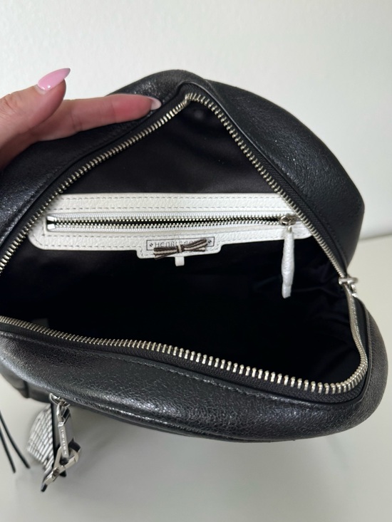 Henri Bendel Mini Black Leather Backpack with Star Charm main image 12